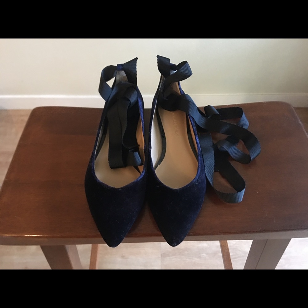 Banana Republic Velvet Aurora Flats
